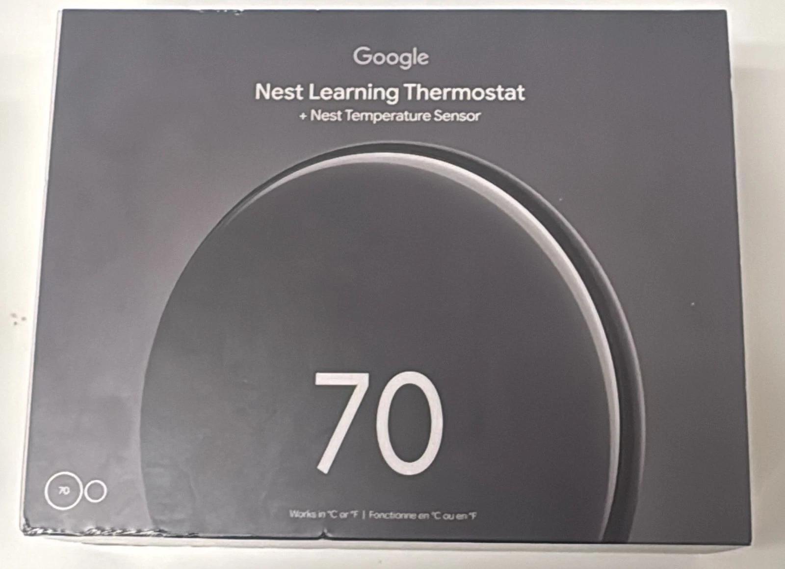 Google Nest Learning Thermostat 4th Gen w Temperature Sensor Obsidian (JB1)
Opens in a new window or