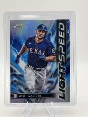 2025 Topps Chrome Cosmic Wyatt Langford Light Speed #LS-4    Rangers