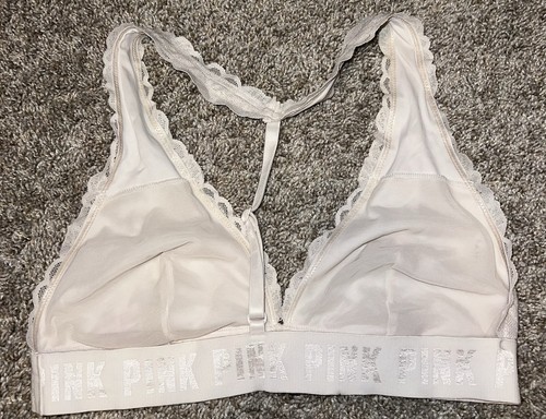 PINK Victoria’s Secret Lace Halter Neck Size Medium - Picture 7 of 10