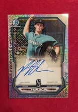 Ryan Sloan 2026 Bowman Chrome Mojo Refractor Auto Seattle Mariners