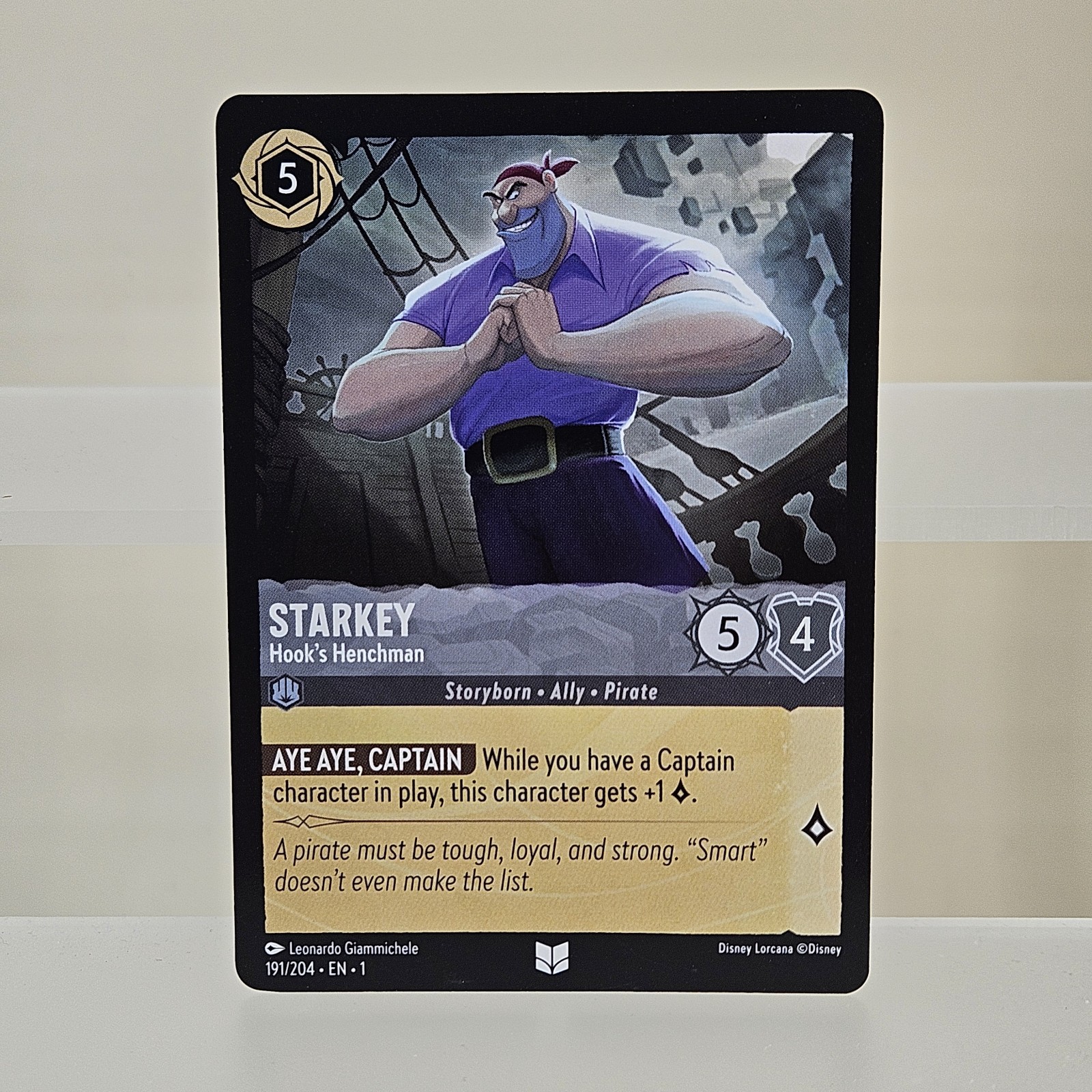 Starkey - Hook's Henchman 191/204 The First Chapter Uncommon Non-Foil Lorcana 