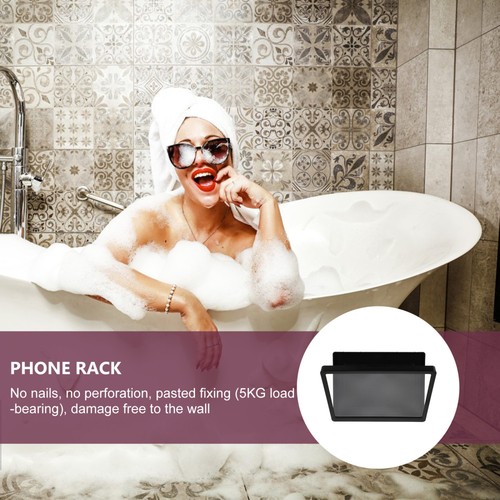 Waterproof and Anti-fog Storage Box Adjustable Tablet Holder Wall Case - 第 9/12 張圖片