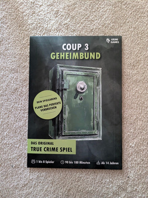KrimiGames  Fallakten Spiele, True Crime Games - NEU - Coup 3 Geheimbund