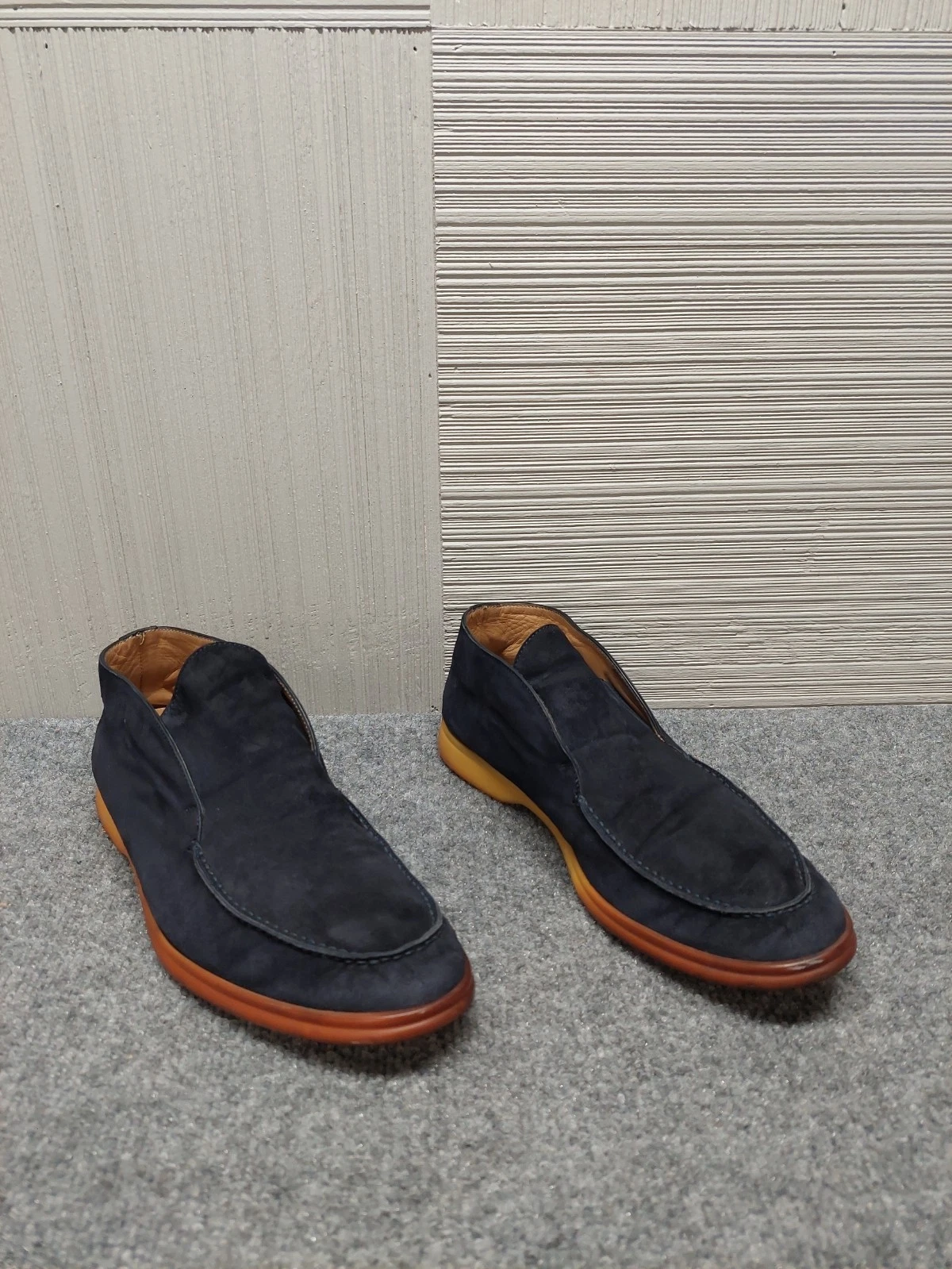 Loro Piana Men Loafer Shoe 10 Navy Blue Suede Ankle Boot Slip On Designer Casual
Opens in a new wind