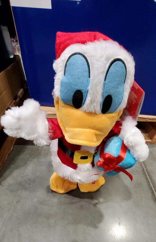 Animated Disney Donald Duck Santa Claus Christmas Plush Singing Dancing Holiday - Image 3 of 4