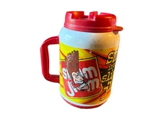 Vintage 2002 Slim Jim 64oz Whirley Travel Mug Promo Gas Station Advertising