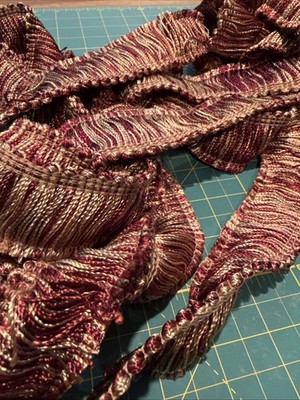 Conso Decorator Trims 6 Yards Red And Gold Fringe Trim