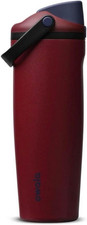 Owala Freesip Sway Stainless Steel Insulated Tumbler with Straw, Burgundy Bay, 3