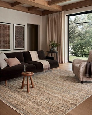 Amber Lewis Molly Collection MOL-01 Natural/Denim 2'-3'' x 3'-10'' Low Pile Acc...