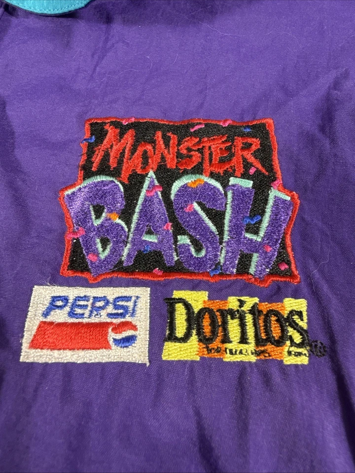 Vintage Gear for Sports Windbreaker Jacket XL 90s Monster Bash Pepsi Purple RARE - Image 2 of 4