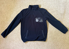 Abercrombie Kids Boys Solid Fleece 1/4 Zip Mock Neck Sweatshirt 13/14