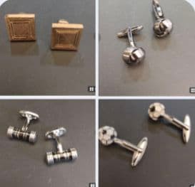 4 Items Including Cufflinks Button Dunhill Pre-ow… - image 1