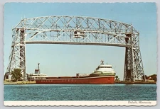 Postcard Cargo Ship Duluth Minnesota