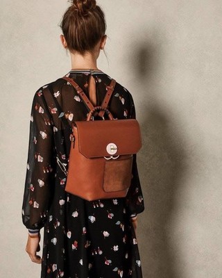 Ted Baker London Col. By Numbers Leather and Suede Panel Backpack