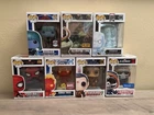 FUNKO POP DISNEY MARVEL COMICS LOT HUMAN TORCH ICEMANSPIDER-MAN ALLIGATOR LOKI