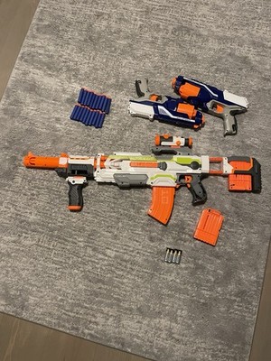 NERF MODULUS ECS-10 motorisierter Blaster 20 Softdarts 2x Disruptor 