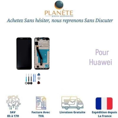 Ecran LCD + Vitre tactile sur châssis pour Realme C31 Noir + Outils