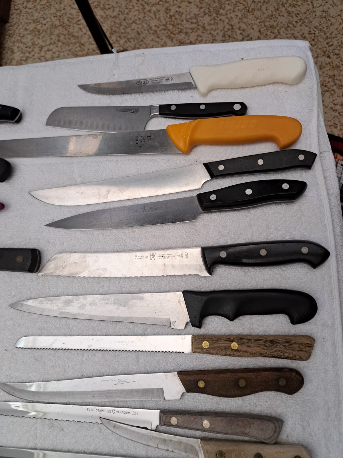 MASSAVE KITCHEN KNIFE LOT 60 PCS CHICAGO CURLERY HENCKEL + MORE RESALE LOT1 eBay