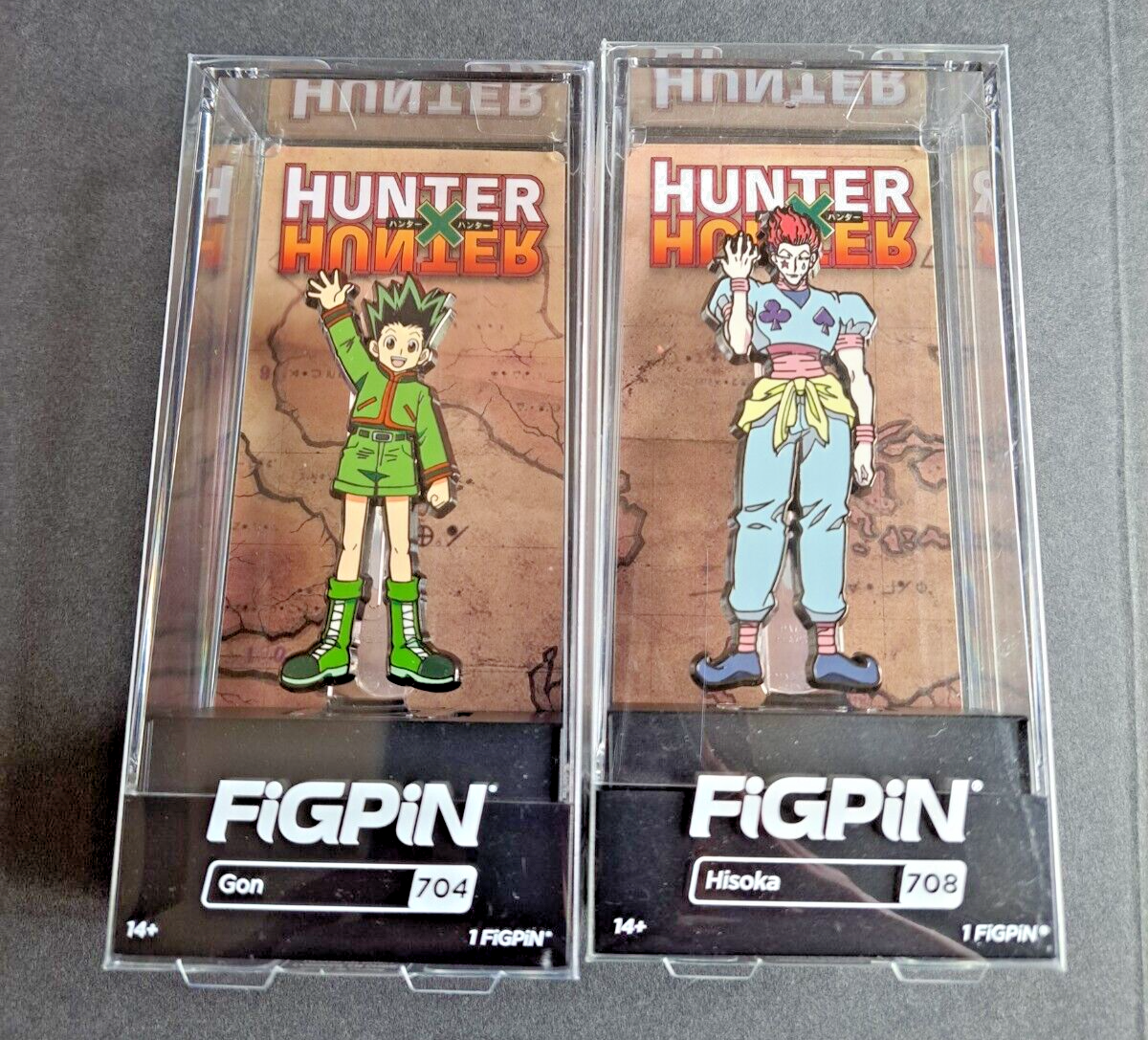 LOT OF 2 FiGPiN HUNTER HUNTER #704 GON & #708 HISOKA BRAND NEW | eBay