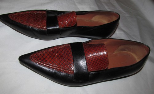 CELINE black and brown python snake 