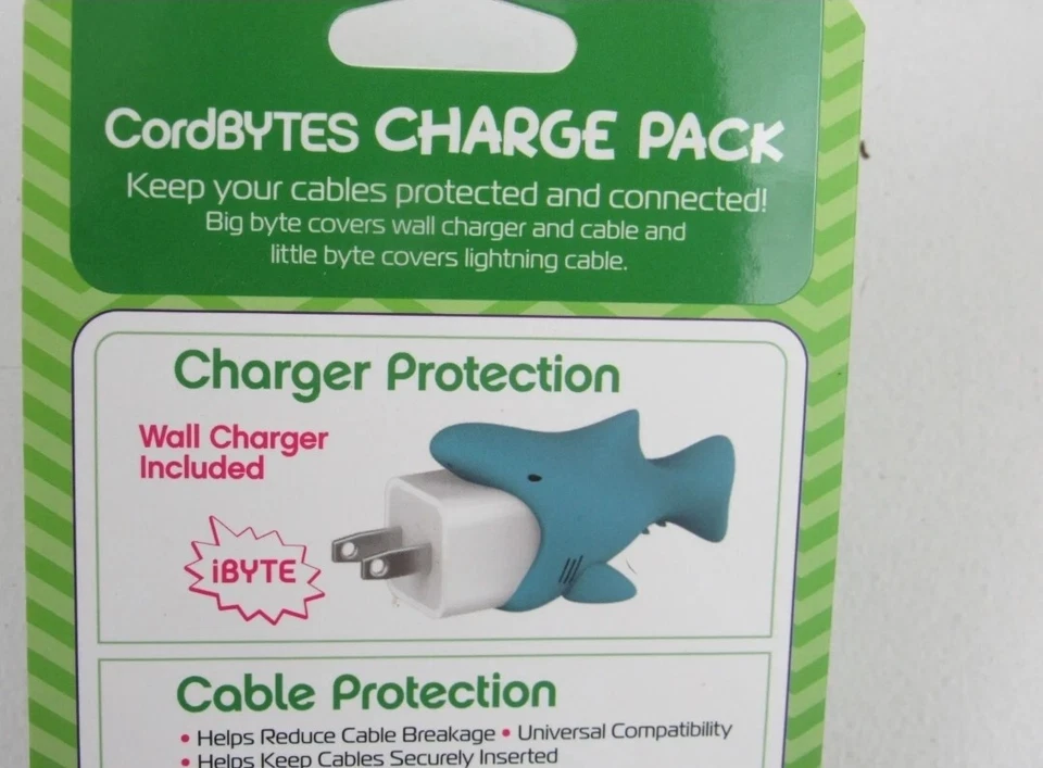 Tzumi CordBYTES Lote de 2 Mouse Paquete de Carga Cargador de Pared Cable Enchufe Protectores Foto 4 de 4