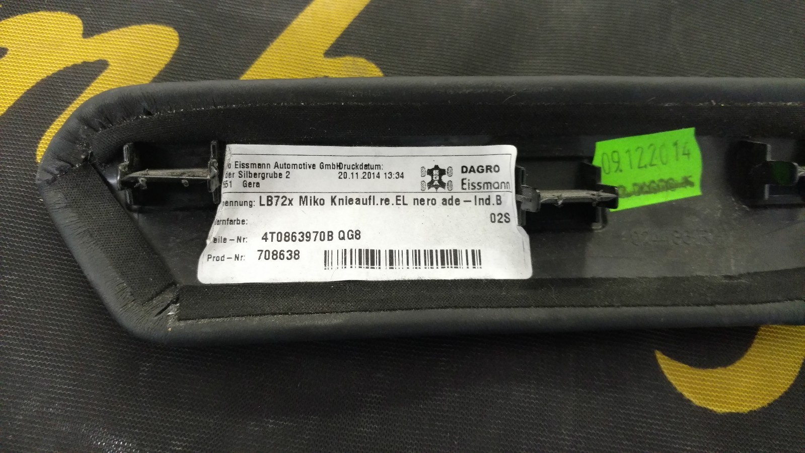 LAMBORGHINI HURACAN LP610 RH SIDE CENTER CONSOLE PANEL TRIM OEM  4T0863970B