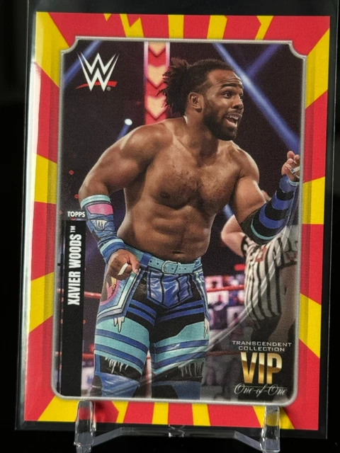 2020 Topps Transcendent WWE VIP Xavier Woods The New Day 1/1 One of One