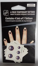 NHL Buffalo Sabres 4 Sets of 5 Temporary Fingernail Tattoos