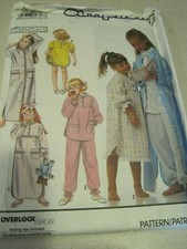 SIMPLICITY 7032 CHILDREN'S NIGHTWEAR VTG Easy Essentials Sewing Pattern UNCUT