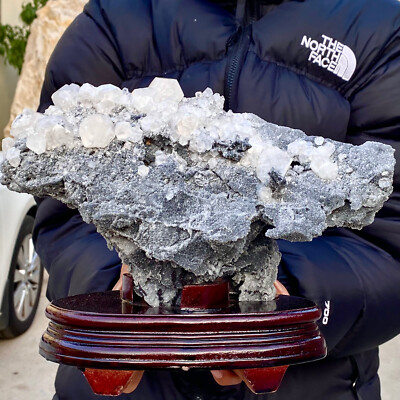 8LB Natural fluorite crystal quartz cluster point spiritual energy repair