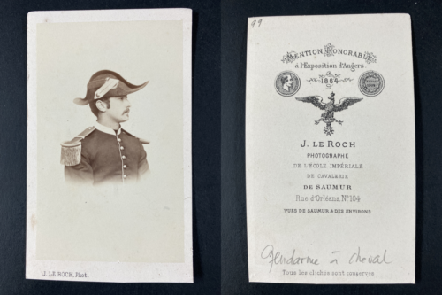 Le Roch, Saumur, militaire officier sous-lieutenant du cadre bleu, école de cava - Photo 1/1