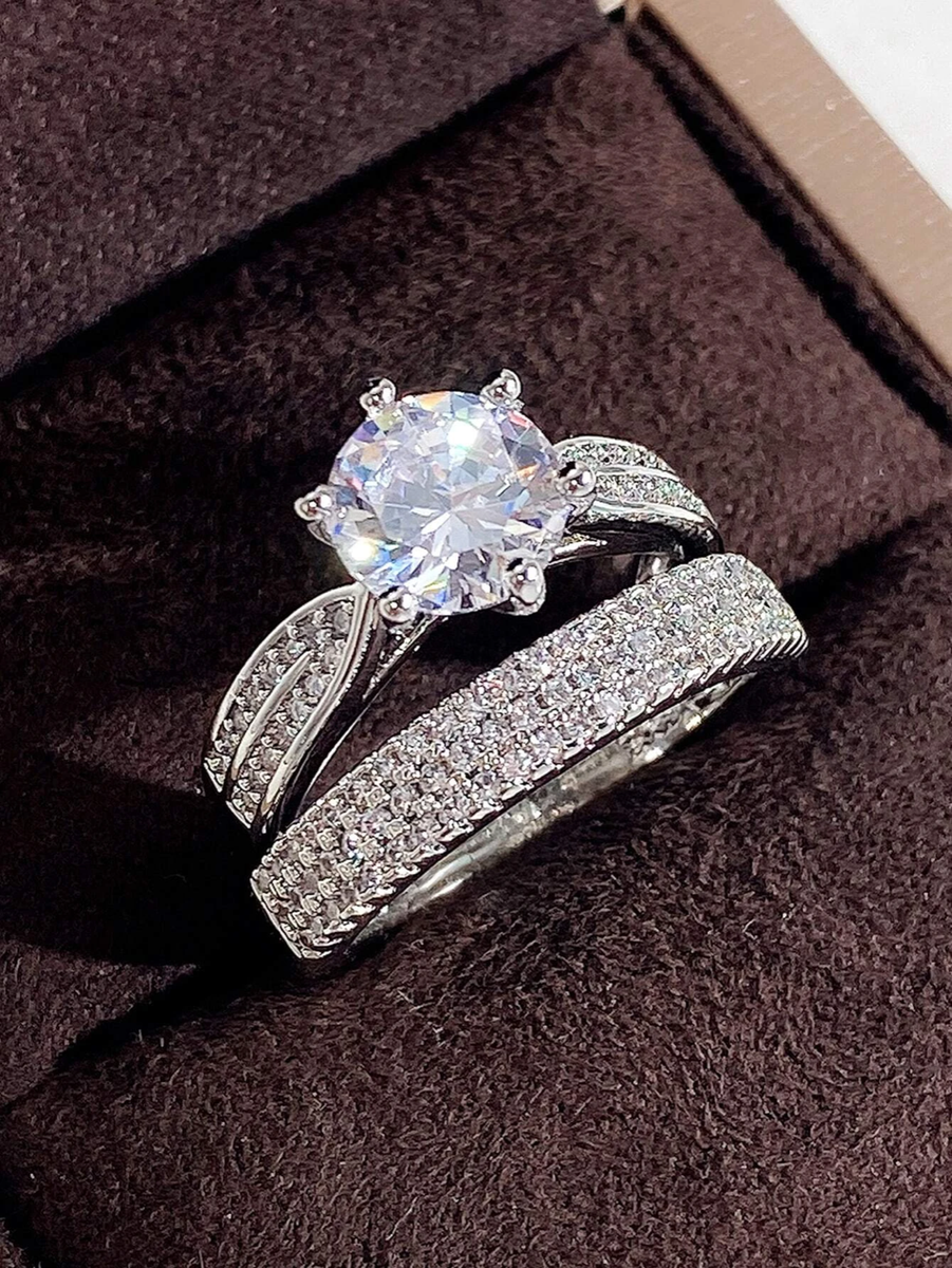 Anillos Sortijas Argollas de Compromiso Matrimonio Oro 10K Para Mujeres  Joyeria