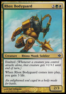 Magic the Gathering MTG Rhox Bodyguard (122) Conflux   LP