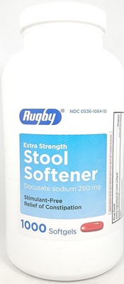 Gentle Stool Softener Docusate Sodium 250mg - 1000 Softgels for Effective Relief