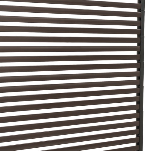Decorative Privacy Screen for Patio Balcony Backyard Garden, Freestanding, Brown - Picture 10 of 19