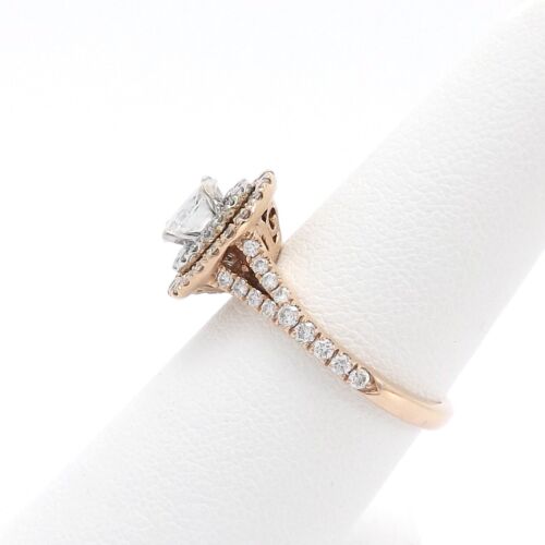 Neil Lane Diamond Engagement Ring Double Halo 14k Rose Gold New in Box - Picture 5 of 12