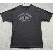 Harley Davidson Shirt Adult 2XL Black St. Augustine Florida Tee Made In USA Mens