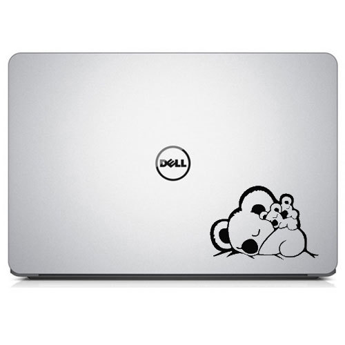 Cute Sleeping Koala for Macbook Laptop Car Window SUV Wall Vinyl Decal Sticker