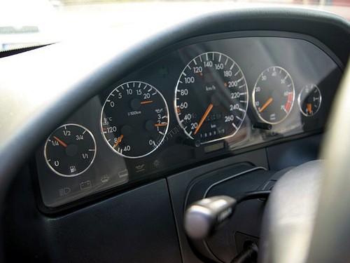 For Mercedes W140 91-99 Aluminium Polished Chrome Dial dash Cluster Rings 5pcs - Picture 7 of 21