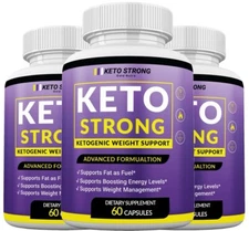 (3 Pack) Keto Strong Pills, Official Retailer, Max Strength Formula 