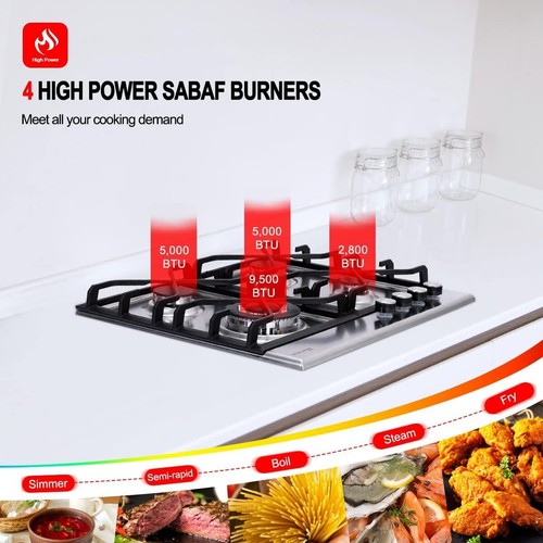Gasland Chef GH60SF Built-in Gas Stove Top 24'' With 4 Sealed Burners - Picture 5 of 7