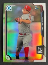 Nick Petree 2015 Bowman Chrome REFRACTOR PARALLEL #BCP74 /499 CARDINALS