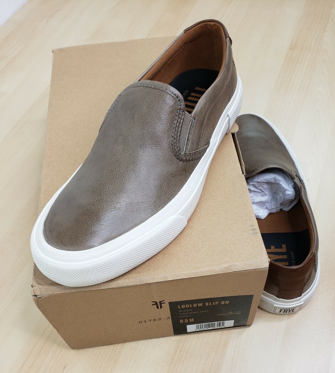 NIB Frye Men's Ludlow Slip On Sneaker 