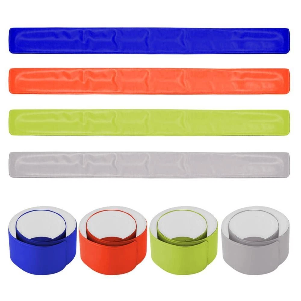 High visibility reflective slap best sale wristbands
