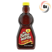 6x Bottles Mrs. Butterworth's Original Syrup  24 fl oz  Thick  Rich 