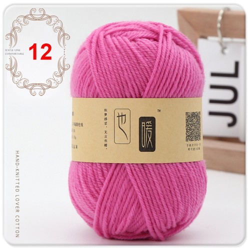 1Ball Soft Blended Yarn Hand Knitting 4ply Yarn For Scarf Sweater Hat Doll - Picture 32 of 77