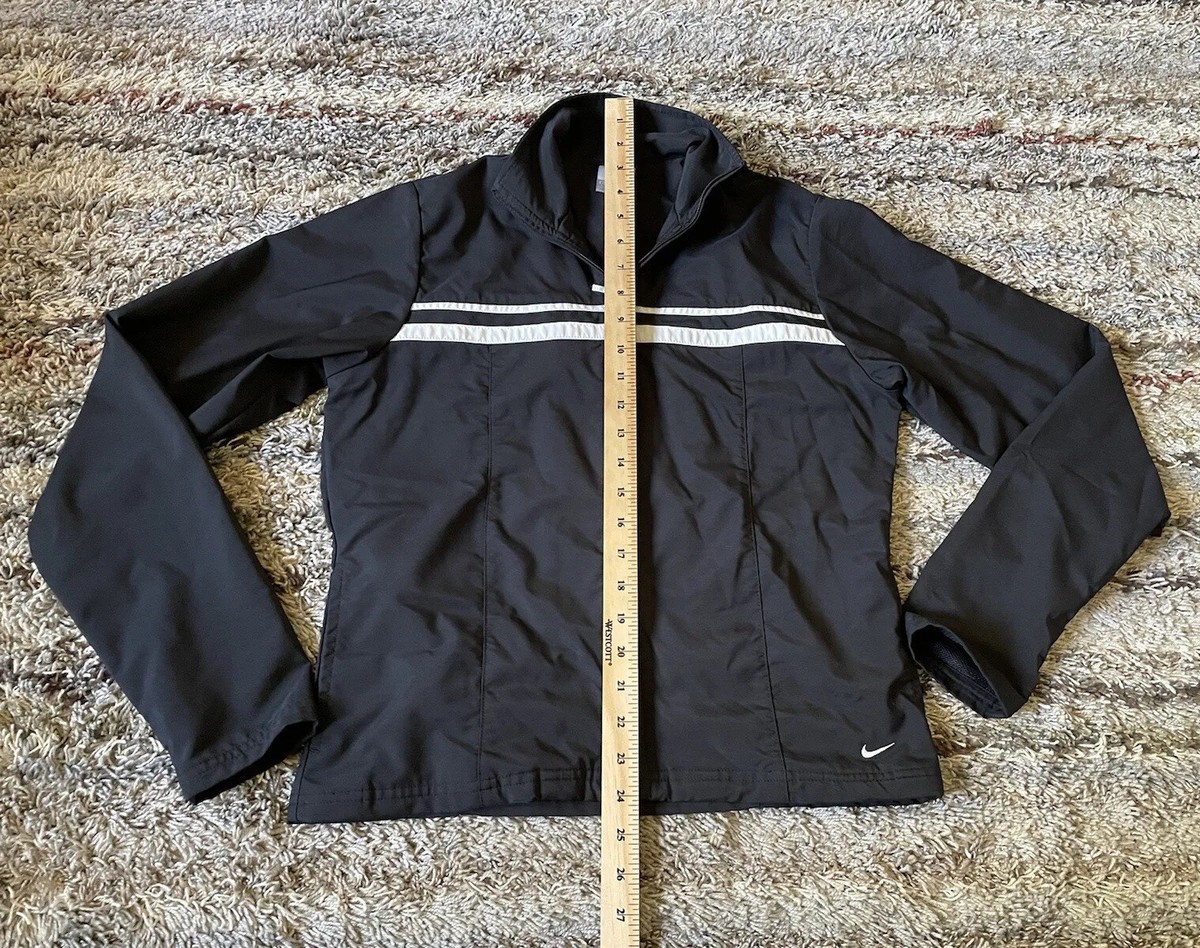 Vintage Nike Full Zip Jacket Black Active Lightweight Womens Vintage Nike Full Zip Jacket Black Active Lightweight Womens