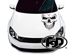 Skull Engine Full Color Graphics Adhesive Vinyl Sticker Fit any Car Hood #204