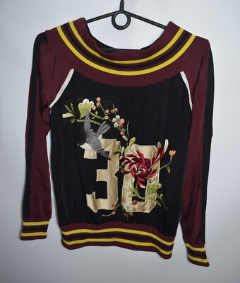 希少 JEAN PAUL GAULTIER MAILLE FEMME y2k Jean Paul Gaultier Maille Femme Vintage Y2K Cherry Red Varsity