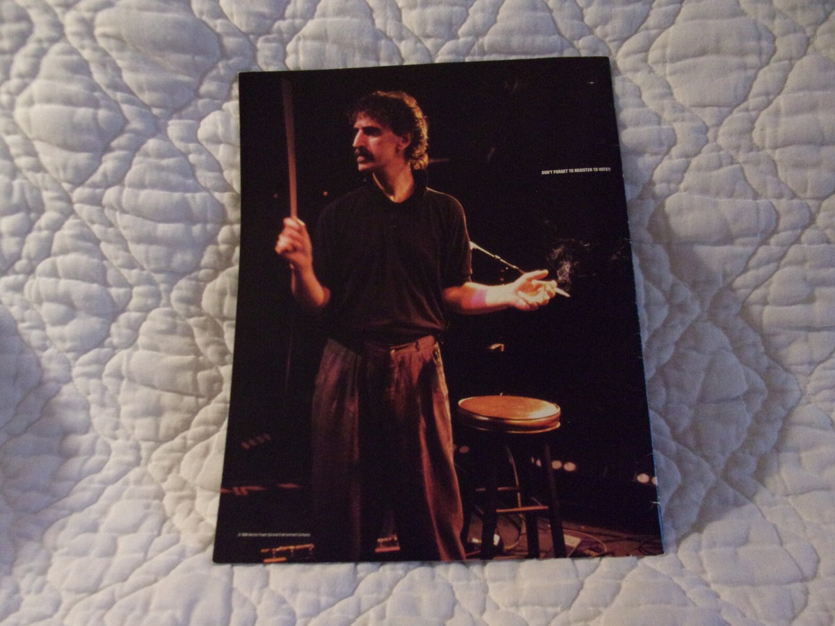 FRANK ZAPPA TOUR 88 BROADWAY THE HARD WAY PROGRAM BOOK 1988 LIVE